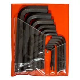 Set chei Allen BAHCO, metrice, negre, 15 bucăți