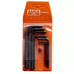 Set chei Allen BAHCO, metrice, negre, 8 bucăți