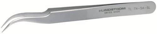 LINDSTROM Csipesz, finom, ívelt hegy, Inox 118 mm