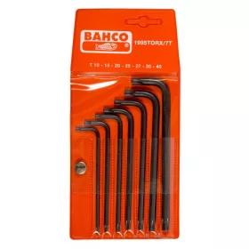 Set chei TORX® îndoite BAHCO, versiune neagră, 7 bucăți