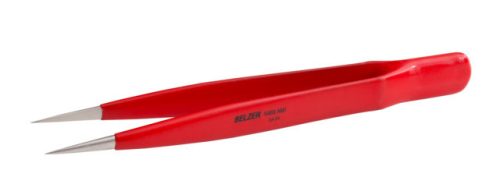 Pensetă mecanică de precizie BELZER acoperită cu PVC, AA-SA, nemagnetică, 130 mm, 17 g