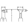 LINDSTROM Homlokcsípő, polírozott ESD 108/0,35-0,8 mm