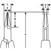 Clește cu vârf plat LINDSTROM, lustruit ESD-D 146,5 mm