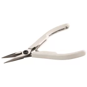   Clește cu vârf ascuțit LINDSTROM, fălci netede, lustruit ESD-D 132 mm