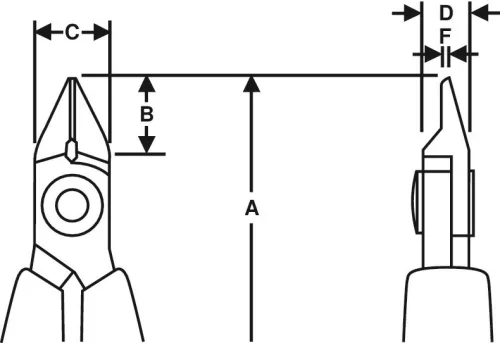 Clește LINDSTROM, cap conic ESD-D, 110/0,1-0,8 mm S