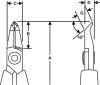 LINDSTROM Homlokcsípő fogó 45°, ESD-D, 117,5/0,2-1,0 mm