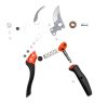 BAHCO ERGO™ metszőolló forgó markolattal, (vágási kapacitás: 20 mm) M balkezes kivitel