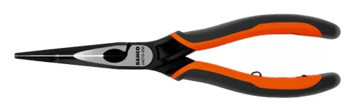 BAHCO Hajlított hegyescsőrű fogó, 45°, önnyíló PVC markolattal 160 mm (bliszteres)