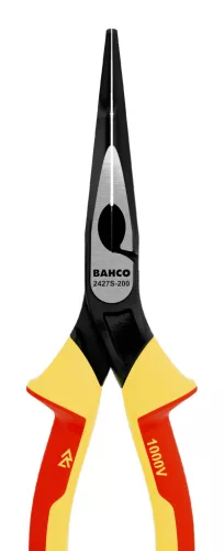 BAHCO Szigetelt hegyescsőrű fogó, hajlított végű (1000 V) 200 mm