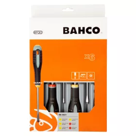 BAHCO ERGO™ csavarhúzó készlet, lapos-PH (6 részes)
