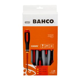   BAHCO ERGO™ Szigetelt csavarhúzó készlet, lapos-PH (5 részes)