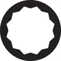 Cheie inelară cu cap curbat BAHCO, ranforsată, Bi-Hex, 65 mm