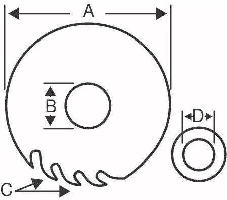 Lamă de ferăstrău circular BAHCO, cu vârf de carbură, 300x3,2x30 mm z=30