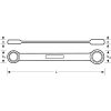 BAHCO Lapos csillagkulcs, Bi-Hex, 17-19mm