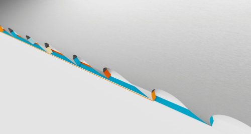 Pânză de fierăstrău cu bandă bimetalică BAHCO 3854-Sandflex® King Cobra™ PQ, 6200 mmx54-1.6-PQ-1.4/2