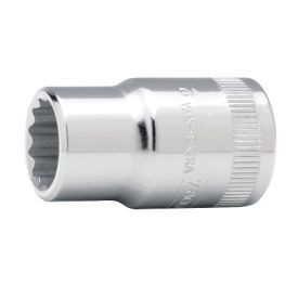 Cheie tubulară BAHCO de 1/2" cu 12 vârfuri, 23 mm