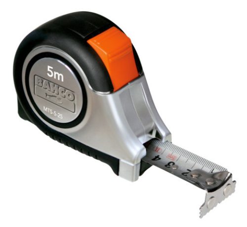 Ruletă BAHCO, 5 m, inch/metrică, magnetică