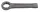 Cheie de impact BAHCO, metrică, Bi-Hex, 70 mm