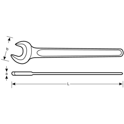 BAHCO Egyoldalas Villáskulcs,  22 mm