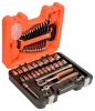 Set chei tubulare BAHCO de 1/2" și chei inelare, 40 de bucăți