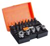 BAHCO 1/4" Bitkészlet small, dugókulcsokkal, racsnival és átalakítóval, 26 részes