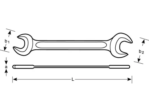 Cheie fixă BAHCO, maronie, 30-36 mm