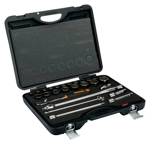Set chei tubulare BAHCO 1/2", 25 bucăți