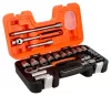 Set chei tubulare BAHCO 1/2" 23 piese, dimensiuni în inci