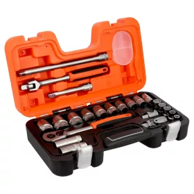   Set chei tubulare BAHCO 1/2" 23 piese, dimensiuni în inci