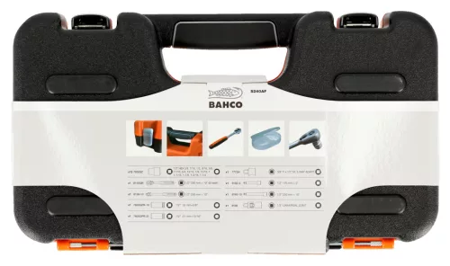 Set chei tubulare BAHCO 1/2" 23 piese, dimensiuni în inci