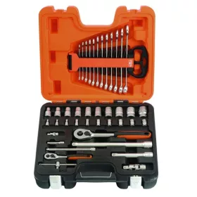 Set chei tubulare BAHCO 1/4”-1/2”, 41 bucăți