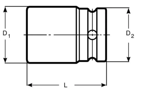 BAHCO Adpter bitátalakító 1/4"-1/4" bitbefogás hatszöggel, 26 mm
