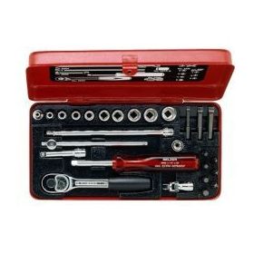   Set chei tubulare BAHCO de 1/4" în cutie metalică, 27 de bucăți