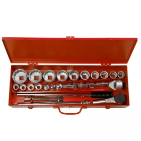   Set chei tubulare BAHCO de 3/4", bi-hexagonale, 24 de piese