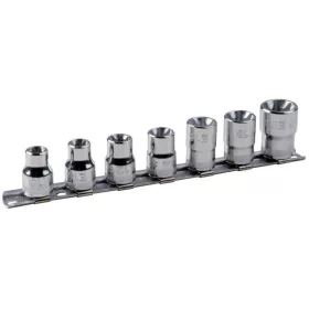   Set chei tubulare BAHCO de 3/8" pentru șuruburi TORX® pe șină de montare, 7 bucăți