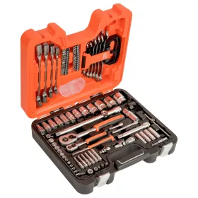  Set chei tubulare BAHCO 1/4”, 1/2” + chei inelare și fixe, 91 bucăți