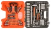 Set chei tubulare BAHCO 1/4”, 1/2” + chei inelare și fixe, 91 bucăți
