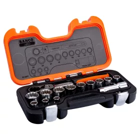   Set chei tubulare BAHCO, 10-24 mm, 14 piese Multihead-TRIPLEplus®
