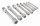 Set chei tubulare cu cap dublu BAHCO 6-22 mm (8 bucăți)