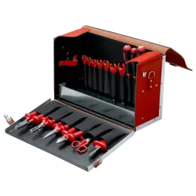   Set scule electrician izolate BAHCO în cutie de piele, 19 piese