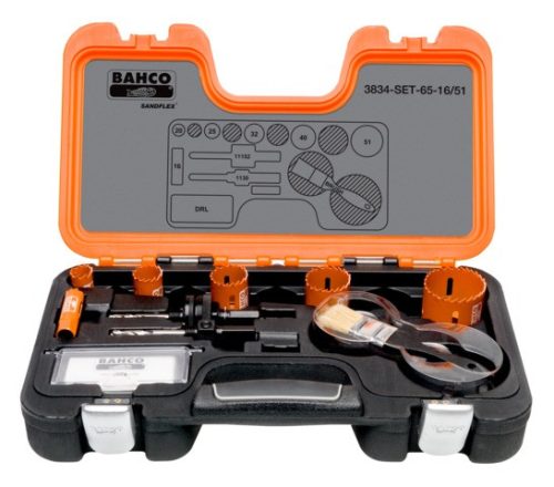 BAHCO Sandflex® Bi-metal körkivágó készlet, 16-51 mm (10 részes)