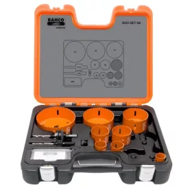   Set de tăietoare circulare bimetalice BAHCO Sandflex®, 25-92 mm (12 bucăți)