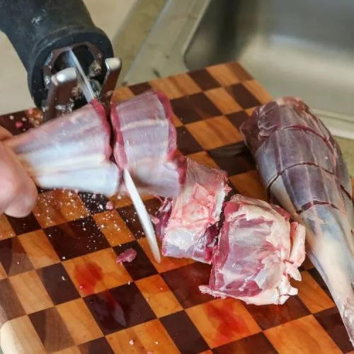 Lamă de ferăstrău sabie BAHCO Sandflex, tăietor de carne și oase din oțel inoxidabil, TPI=3, 300 mm