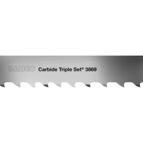   34-1.1-TS-3, BAHCO szalagfűrészlap 3869 TS Carbide Triple Set®  szalagfűrészlap