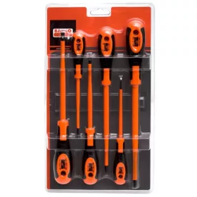   Set șurubelnițe izolate BAHCO ERGO™, cu cap plat (6 piese)