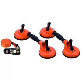   Ventuză BAHCO pentru ridicarea parbrizului până la 150 kg, 2 bucăți + spirală 5 m x 25 mm