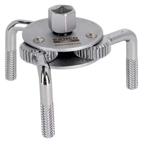 Extractor cu gheare BAHCO pentru filtru de ulei cu 3 picioare, 3/8-1/2", 65-120 mm