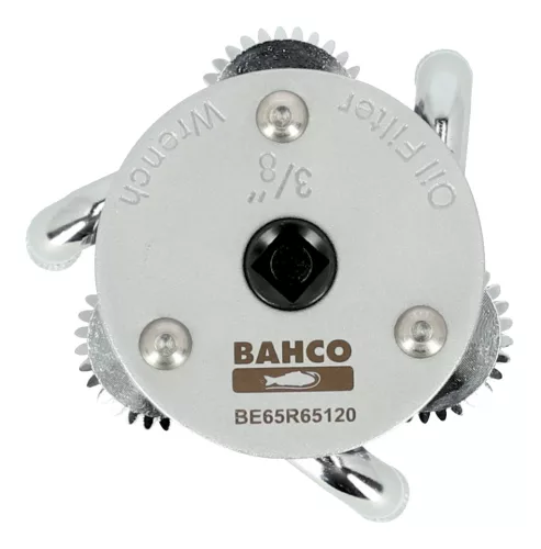 Extractor cu gheare BAHCO pentru filtru de ulei cu 3 picioare, 3/8-1/2", 65-120 mm