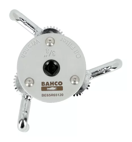 Extractor cu gheare BAHCO pentru filtru de ulei cu 3 picioare, 3/8-1/2", 65-120 mm