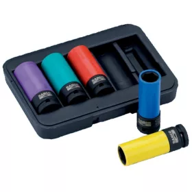   BAHCO Kerékcsavarhoz gépi dugókulcs készlet 17,19, 21, 22, 24 mm